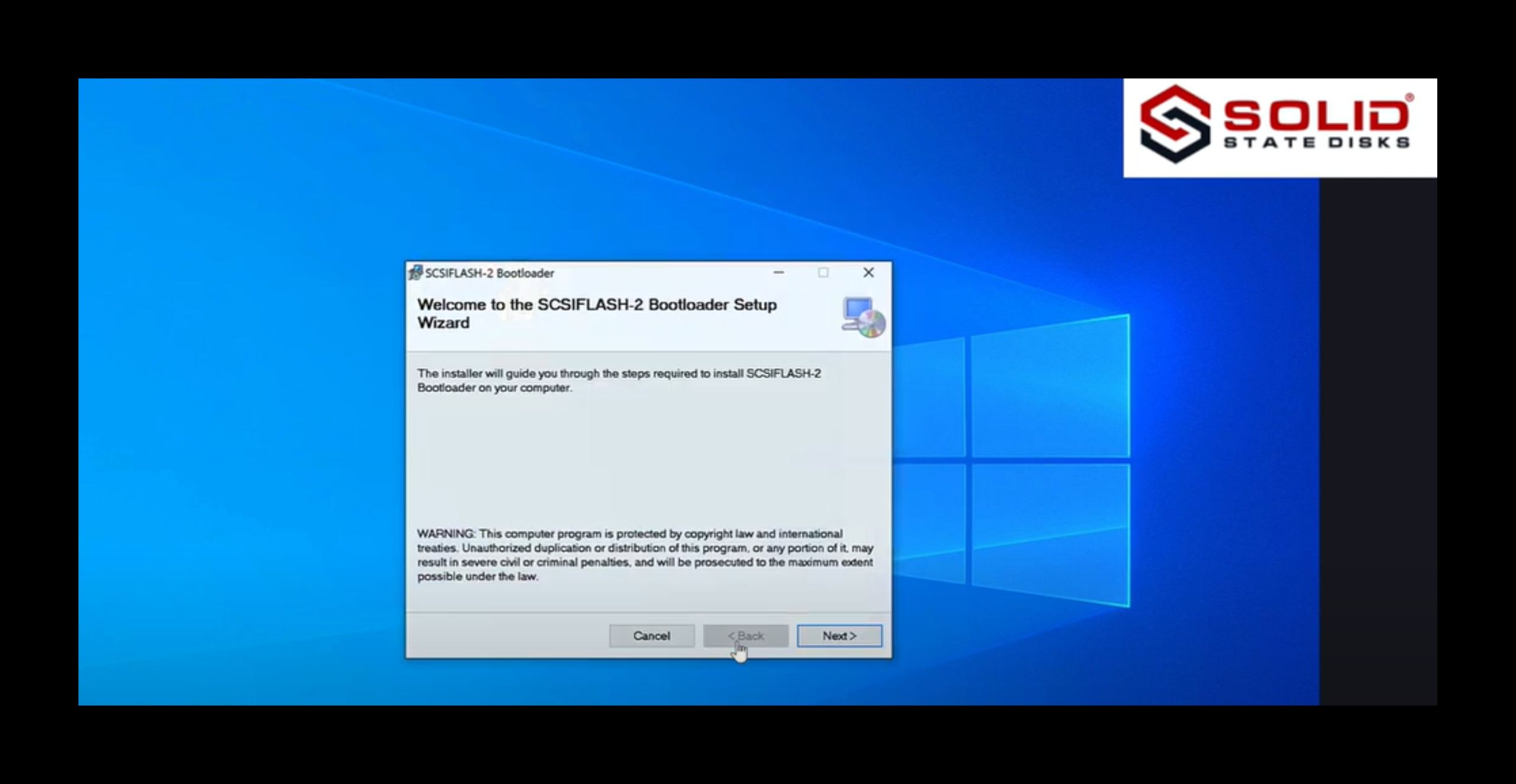 Chapter 7 Part 1 Installing SCSI Flash Boot loader Solid State